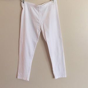 Basic white leggings